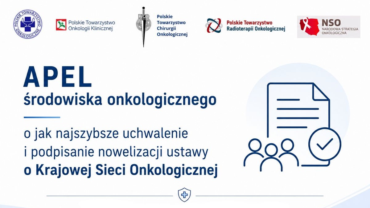 Wspólne stanowisko PTO, PTOK, PTChO, PTRO oraz Zespołu Ministra Zdrowia ds. Narodowej...