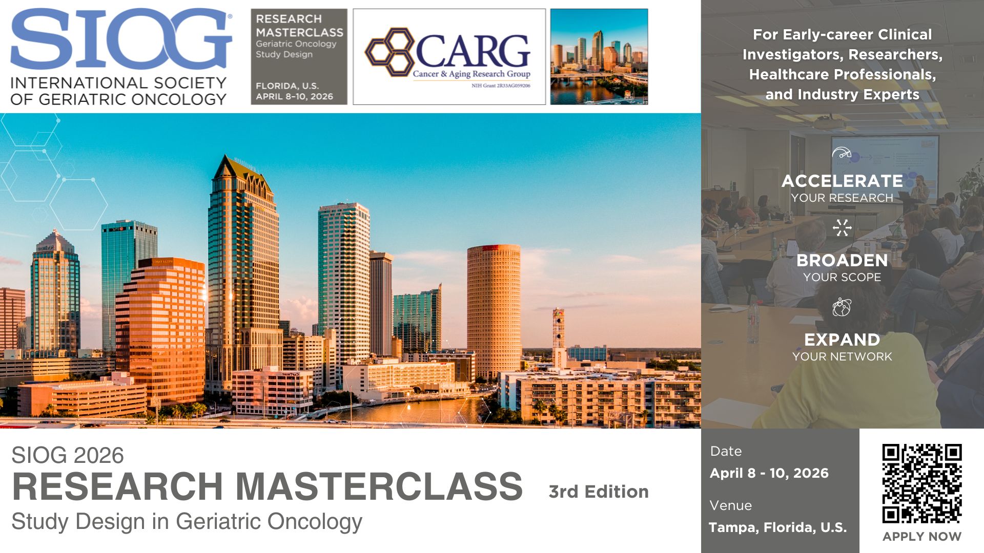 SIOG 2026 Research Masterclass - Projektowanie badań w onkologii geriatrycznej
