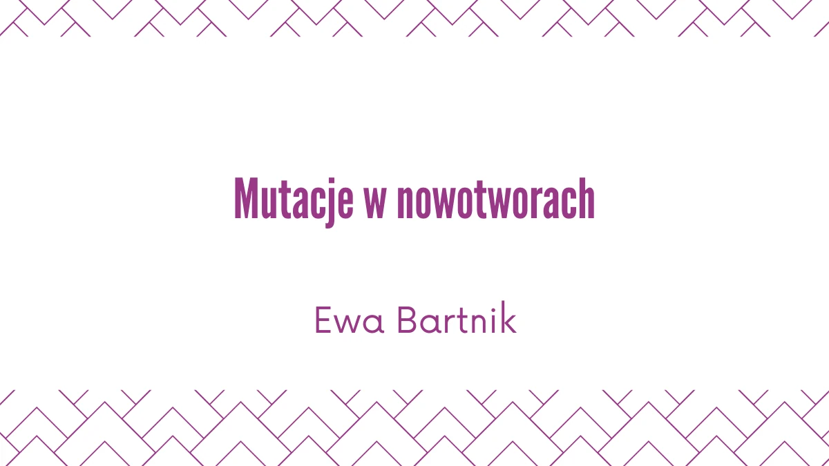 Mutacje w nowotworach