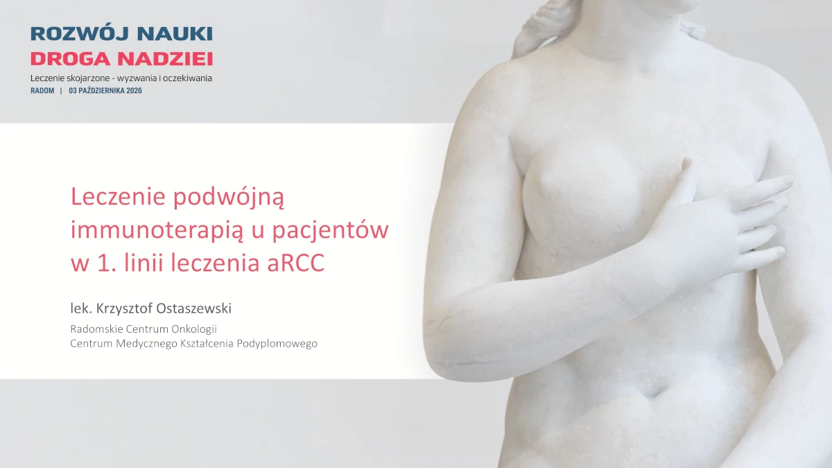 Leczenie podwójną immunoterapią u pacjentów w 1-szej linii aRCC